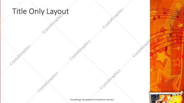 Title Only presentation slide layout