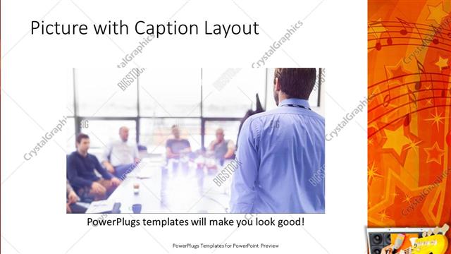 Picture with Caption presentation slide layout
