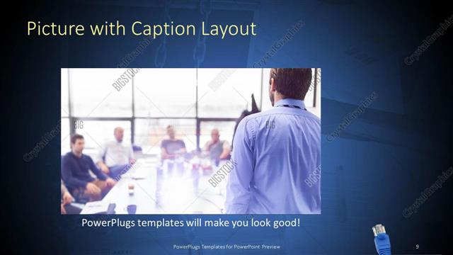 Picture with Caption presentation slide layout