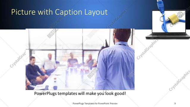 Picture with Caption presentation slide layout