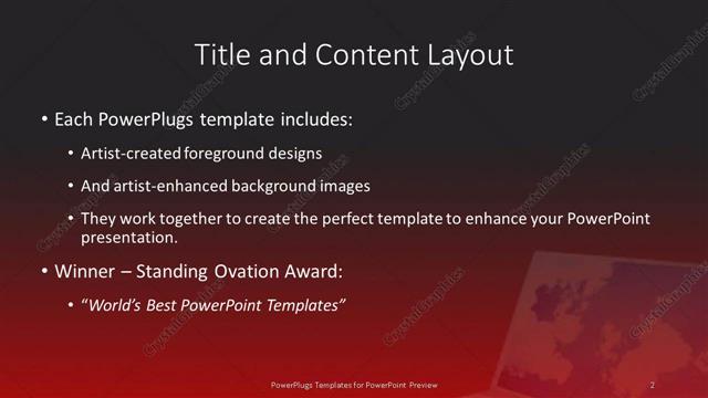 Title and Content presentation slide layout