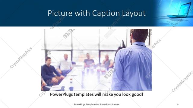 Picture with Caption presentation slide layout