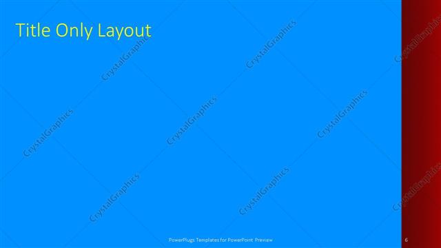 Title Only presentation slide layout