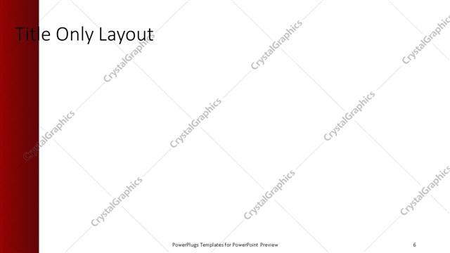 Title Only presentation slide layout