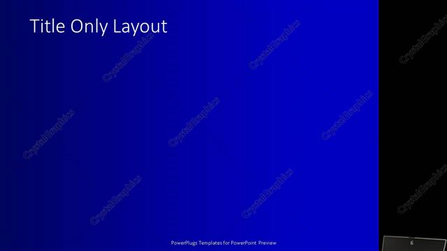 Title Only presentation slide layout