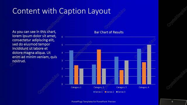 Content with Caption presentation slide layout