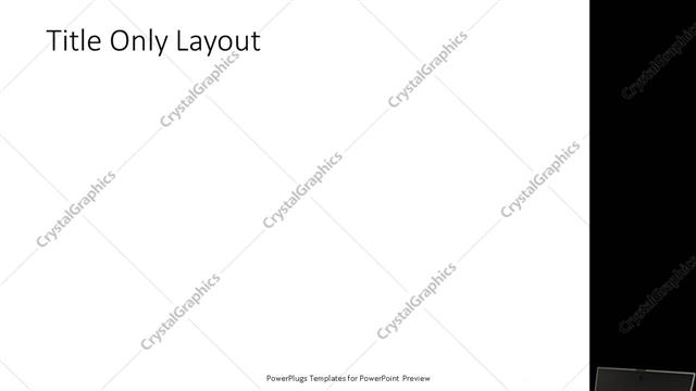Title Only presentation slide layout