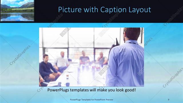 Picture with Caption presentation slide layout