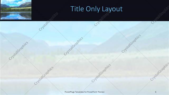 Title Only presentation slide layout