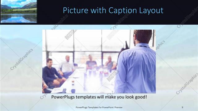 Picture with Caption presentation slide layout