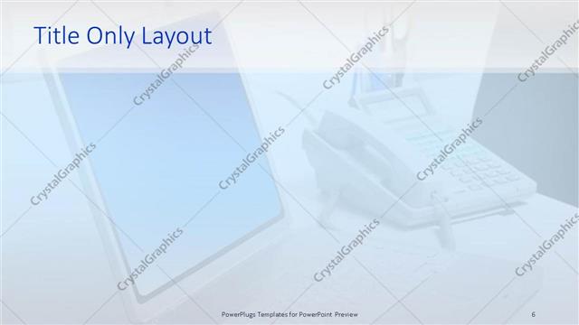 Title Only presentation slide layout