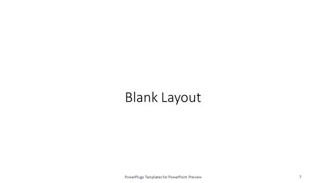 Blank presentation slide layout