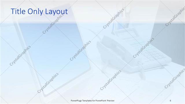 Title Only presentation slide layout