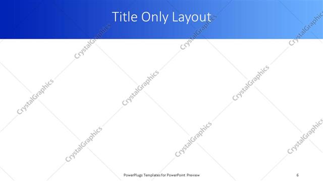 Title Only presentation slide layout