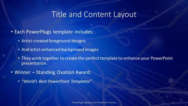 Title and Content presentation slide layout