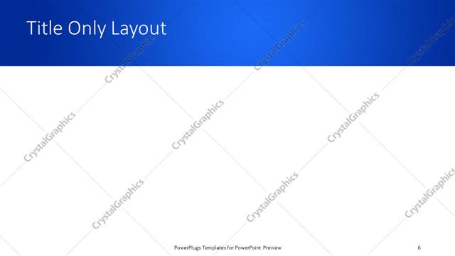 Title Only presentation slide layout