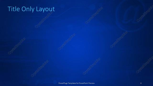 Title Only presentation slide layout