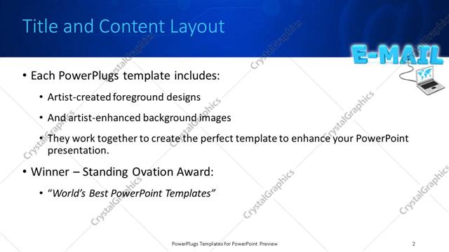Title and Content presentation slide layout
