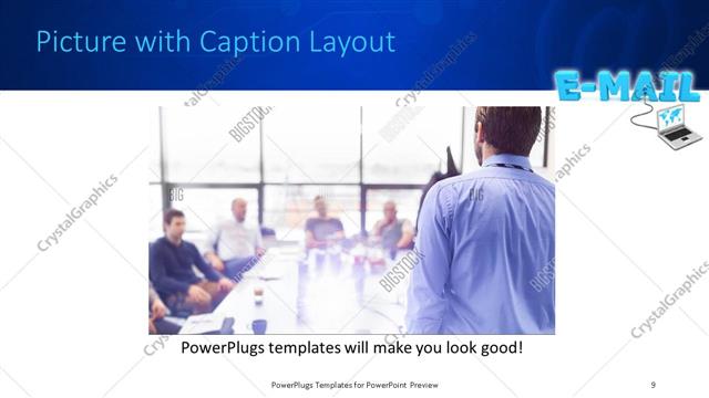 Picture with Caption presentation slide layout
