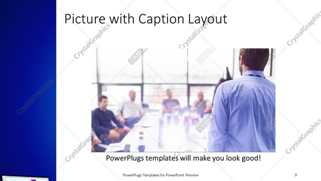 Picture with Caption presentation slide layout