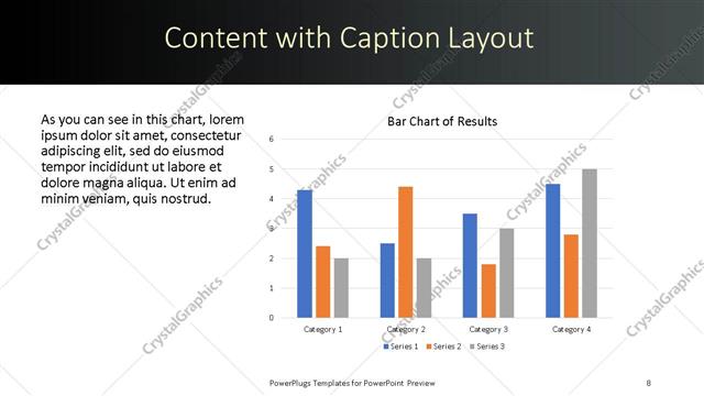 Content with Caption presentation slide layout