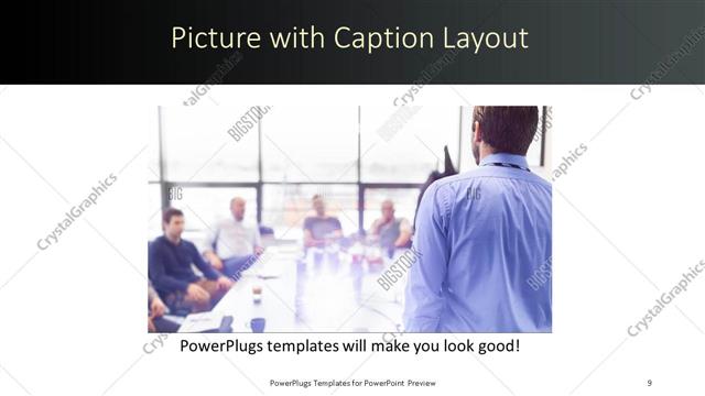 Picture with Caption presentation slide layout