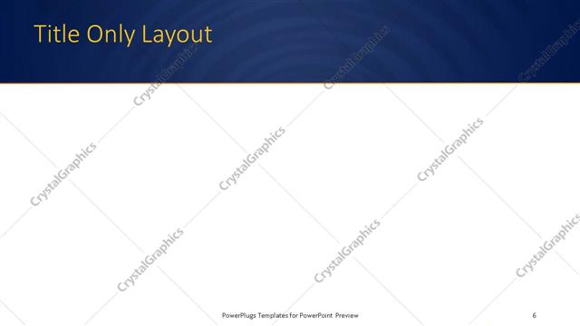 Title Only presentation slide layout