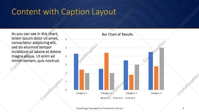 Content with Caption presentation slide layout
