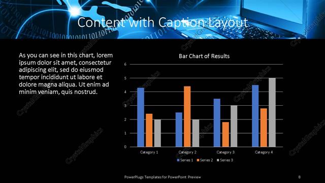 Content with Caption presentation slide layout