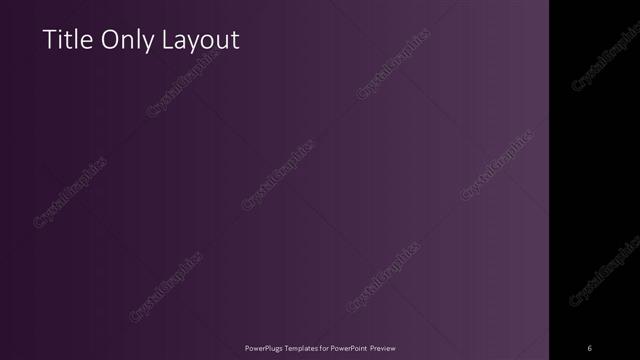 Title Only presentation slide layout