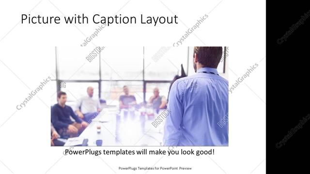 Picture with Caption presentation slide layout