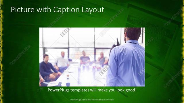 Picture with Caption presentation slide layout