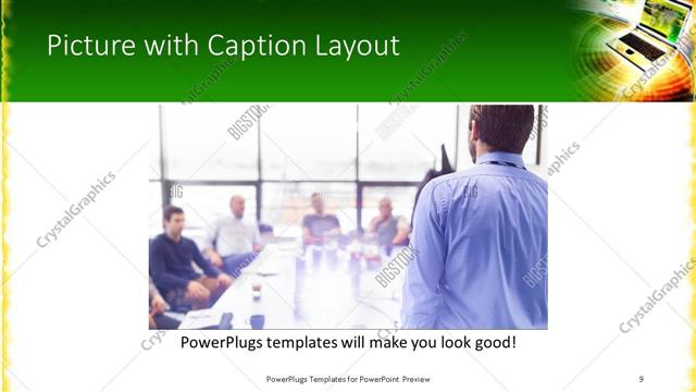 Picture with Caption presentation slide layout