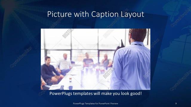 Picture with Caption presentation slide layout