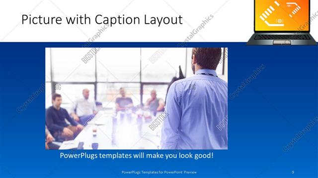 Picture with Caption presentation slide layout