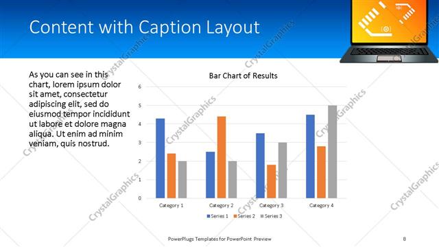 Content with Caption presentation slide layout