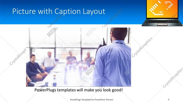 Picture with Caption presentation slide layout