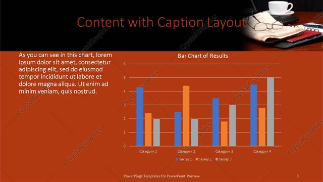 Content with Caption presentation slide layout