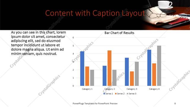Content with Caption presentation slide layout