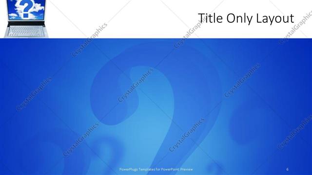 Title Only presentation slide layout