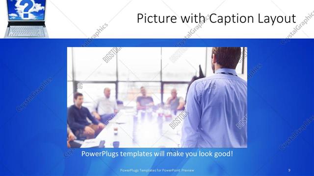 Picture with Caption presentation slide layout