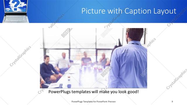 Picture with Caption presentation slide layout