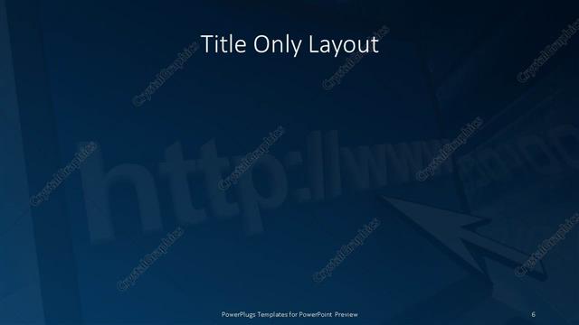 Title Only presentation slide layout