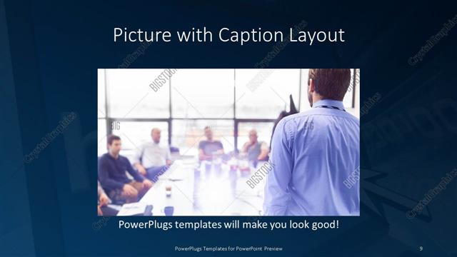 Picture with Caption presentation slide layout