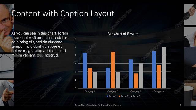 Content with Caption presentation slide layout