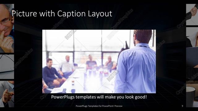 Picture with Caption presentation slide layout