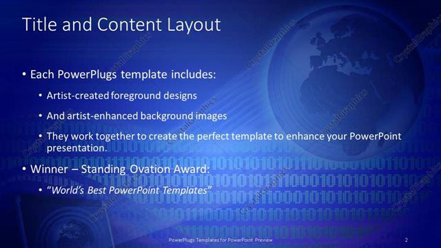 Title and Content presentation slide layout