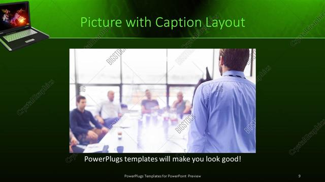Picture with Caption presentation slide layout