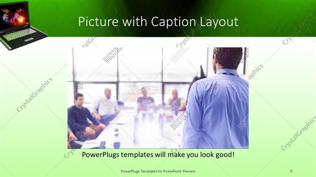 Picture with Caption presentation slide layout