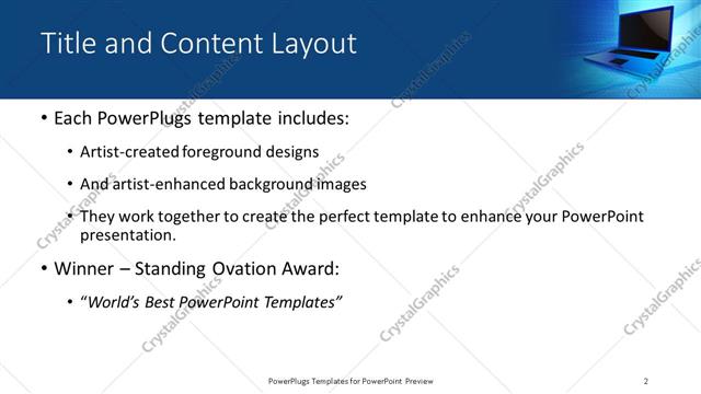 Title and Content presentation slide layout
